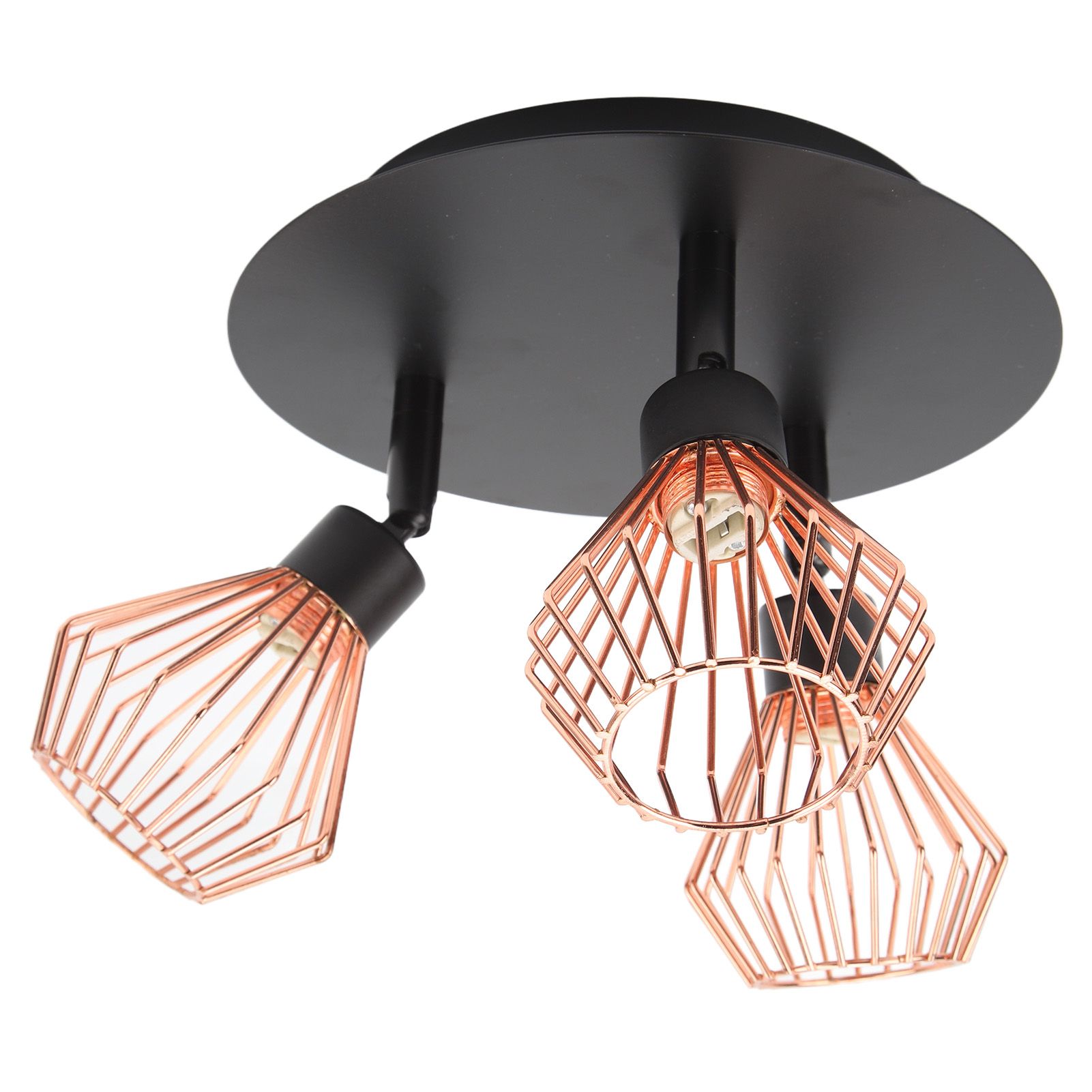 3 Light Fixtures Ceiling Mount Matte Black G9 Bulb Sockets Multi Directional Rotating Light for Farmhouse Hallway 85‑265V — image 4