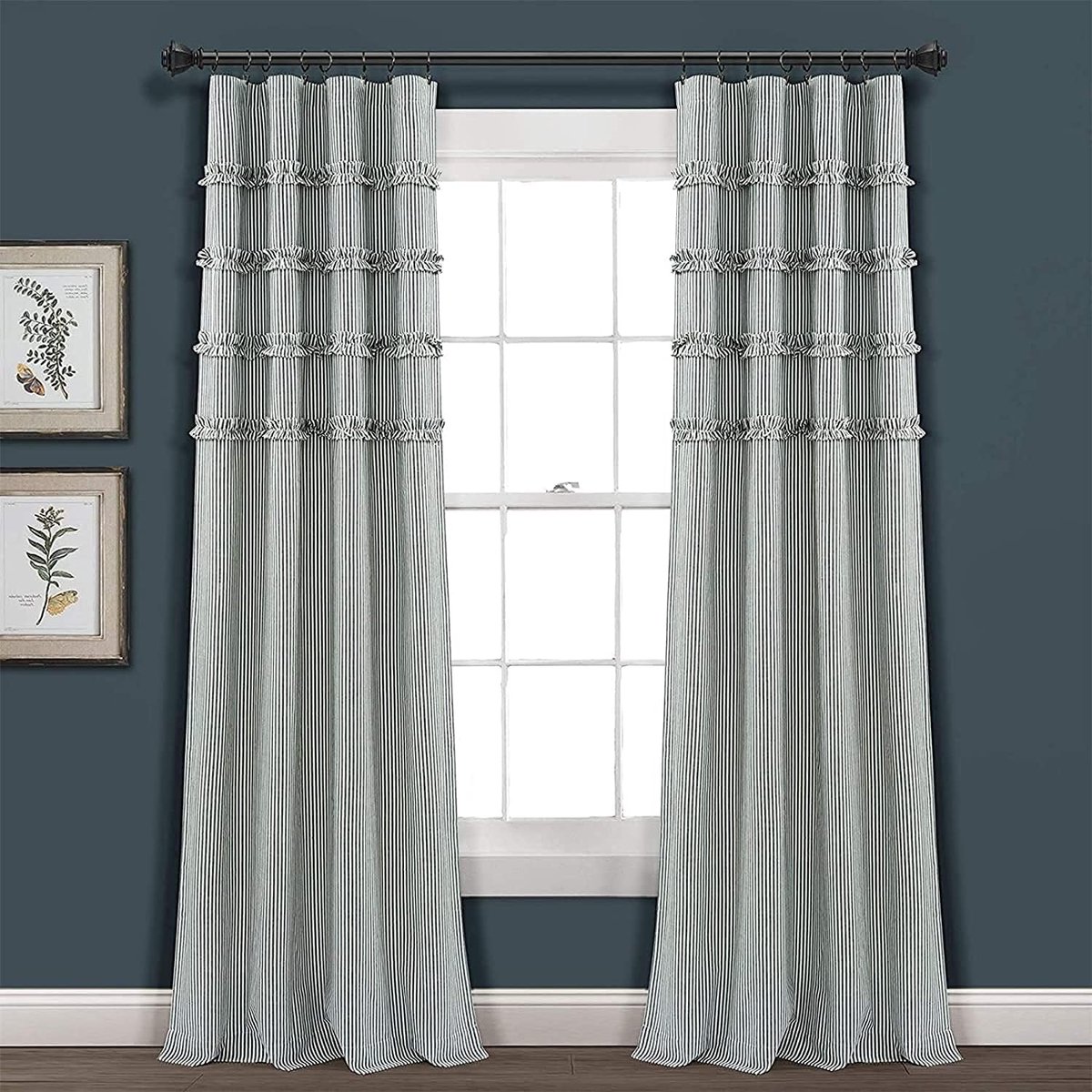30 Pieces - Curtain Rings with Clips - Shower Curtain - Stainless Steel Curtain Rings - Metal Curtain Hooks - Curtain Rod Ring - for Shower and Window Curtains — image 2