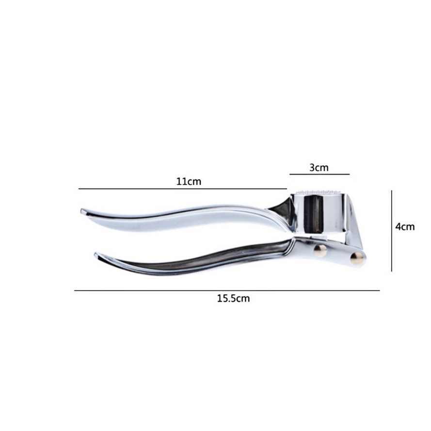 Garlic Press, Stainless Steel Ginger Crusher, Rust-Resistant, Easy to Squeeze and Clean, Household Kitchen Onion Slicer β image 5