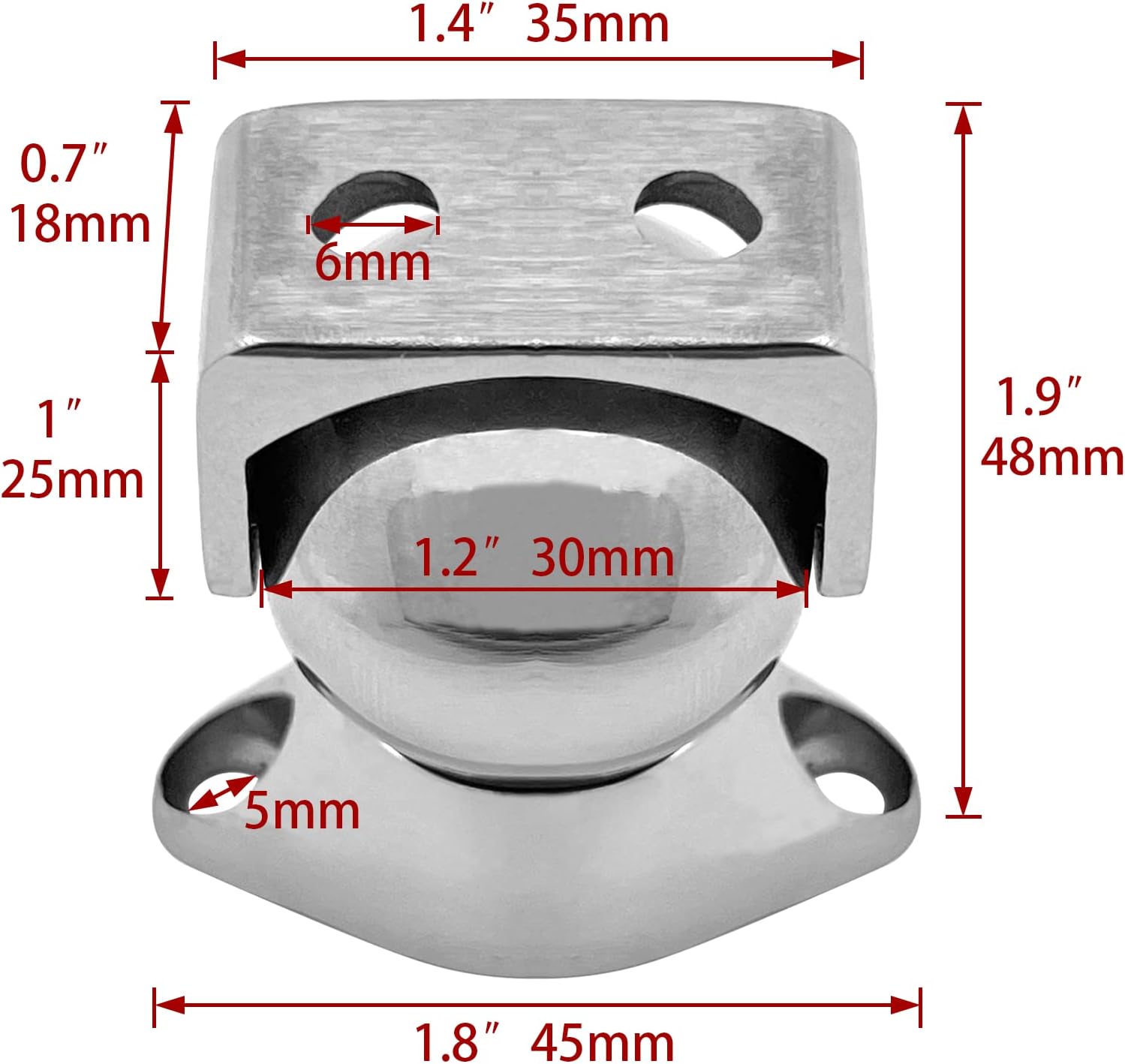 Door Stopper 316 Stainless Steel Magnet Holder Catch Installation for Yacht Boat Motorhome — image 3