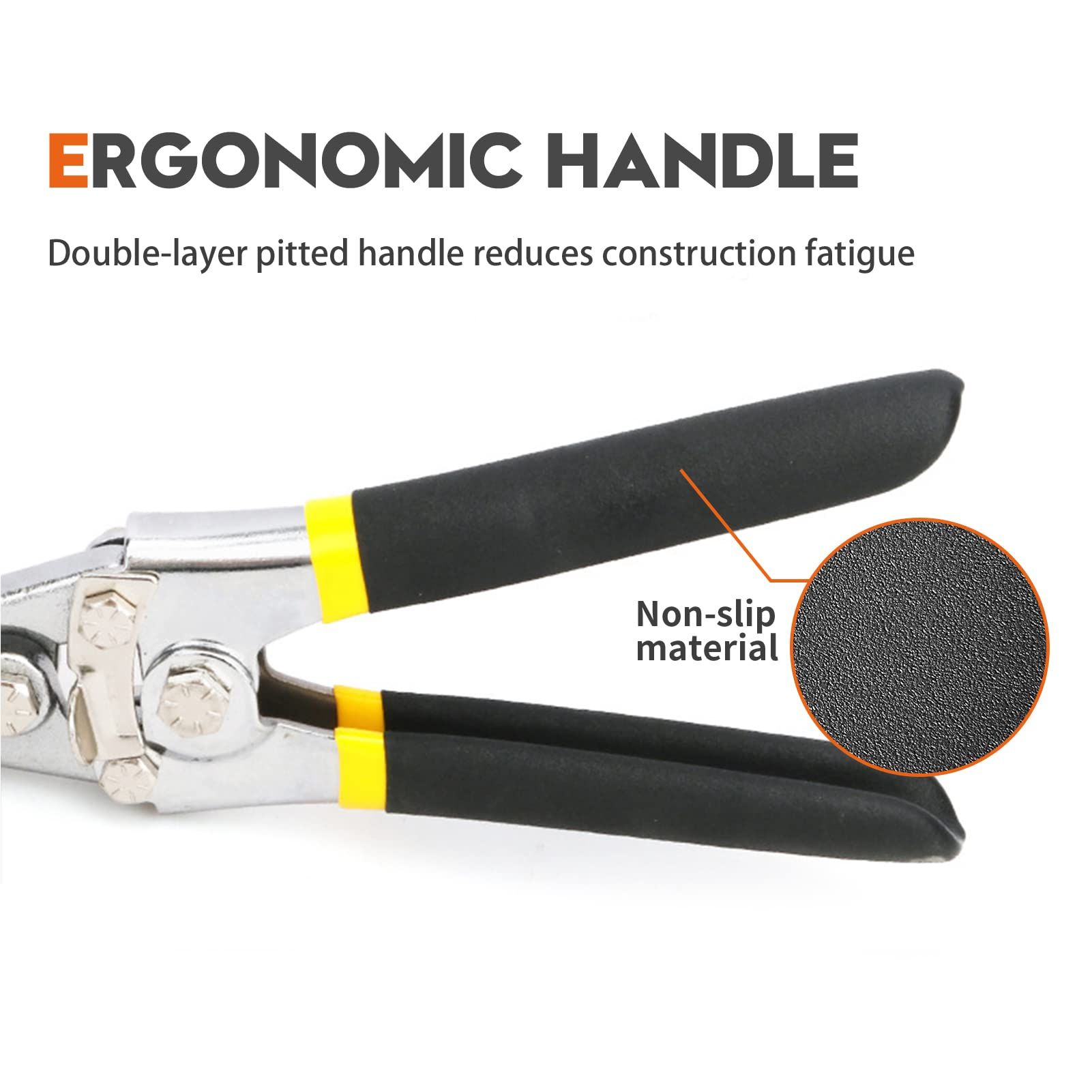 Hand Seamer Depth Markings Straight Jaw Sheet Metal Bender Tools for Bending and Flattening Sheet Metal with Double Dipped Cushion Handle(Straight style) — image 4