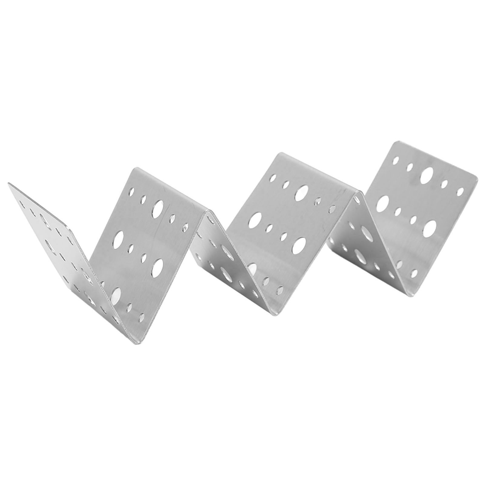 Taco Holder Round Holes Stainless Steel Taco Holder Stand Dishwasher Oven and Grill Safe 14x5x4cm / 5.5x2.0x1.6in โ image 3