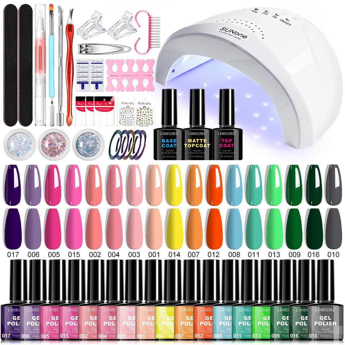 Nail Art Kit Gel Lamp Nail Grinder Nail Polishes Nail Art Tools Nail - Multi - Size CN164-2 — image 2