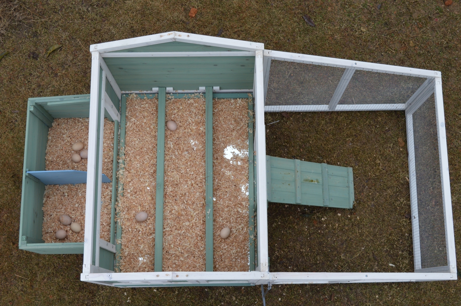 YES4PETS Green Large Chicken Coop Rabbit Hutch Ferret Guinea Pig Cage Hen Chook Cat Kitten House โ image 3