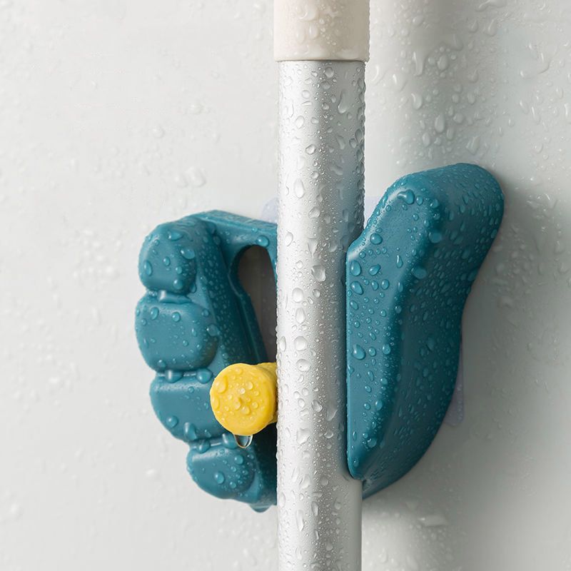 Home Decor Wall Mounted Mop and Broom Holder, Pack Broom & Mop Holder Rack, Wall Storage Organizer,Wall Mounted Gripper — image 3