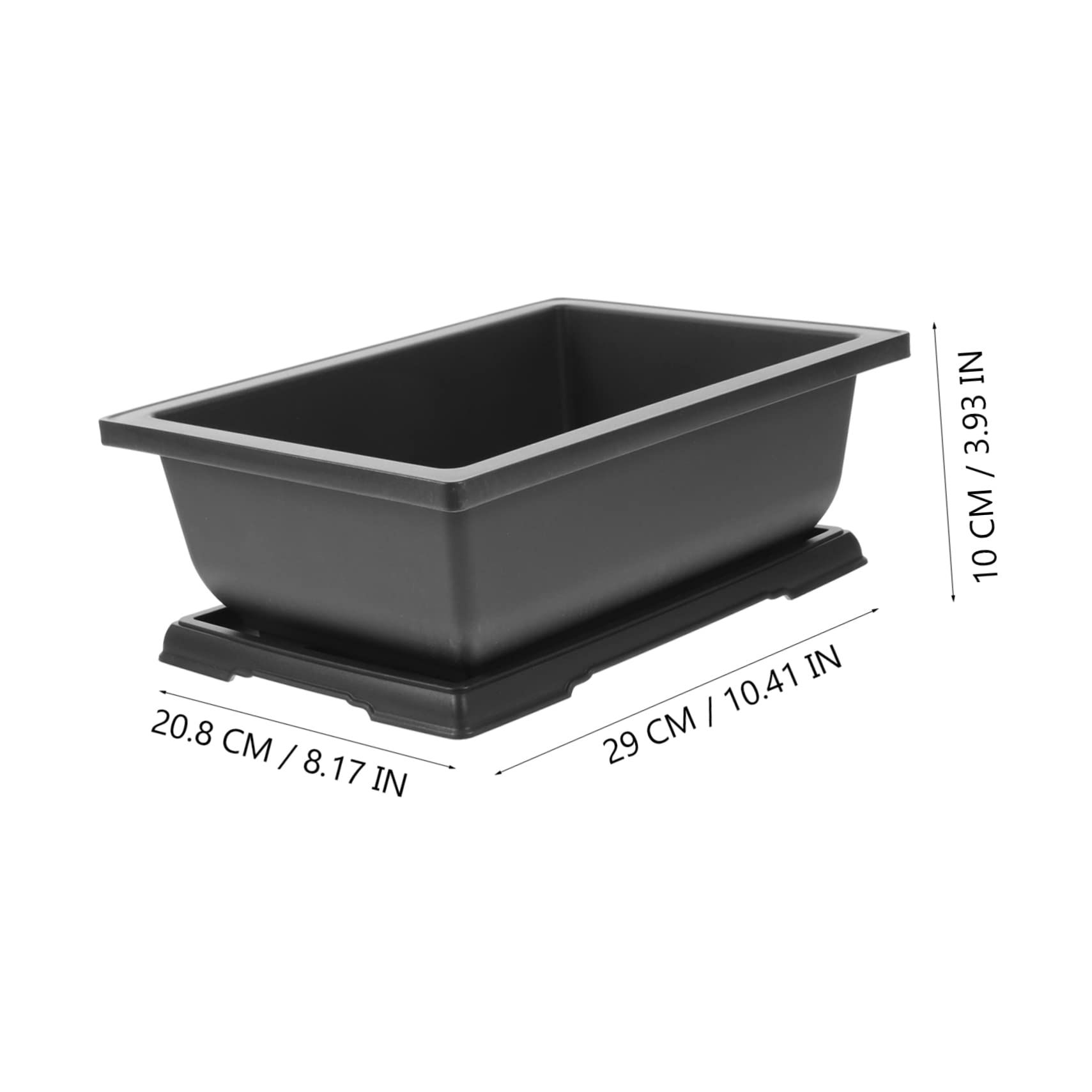 Plastic Succulents Pots er Garden Flowerpots Pots Rectangle Succulent Plant Pot Balcony Bonsai Flowerpot β image 2