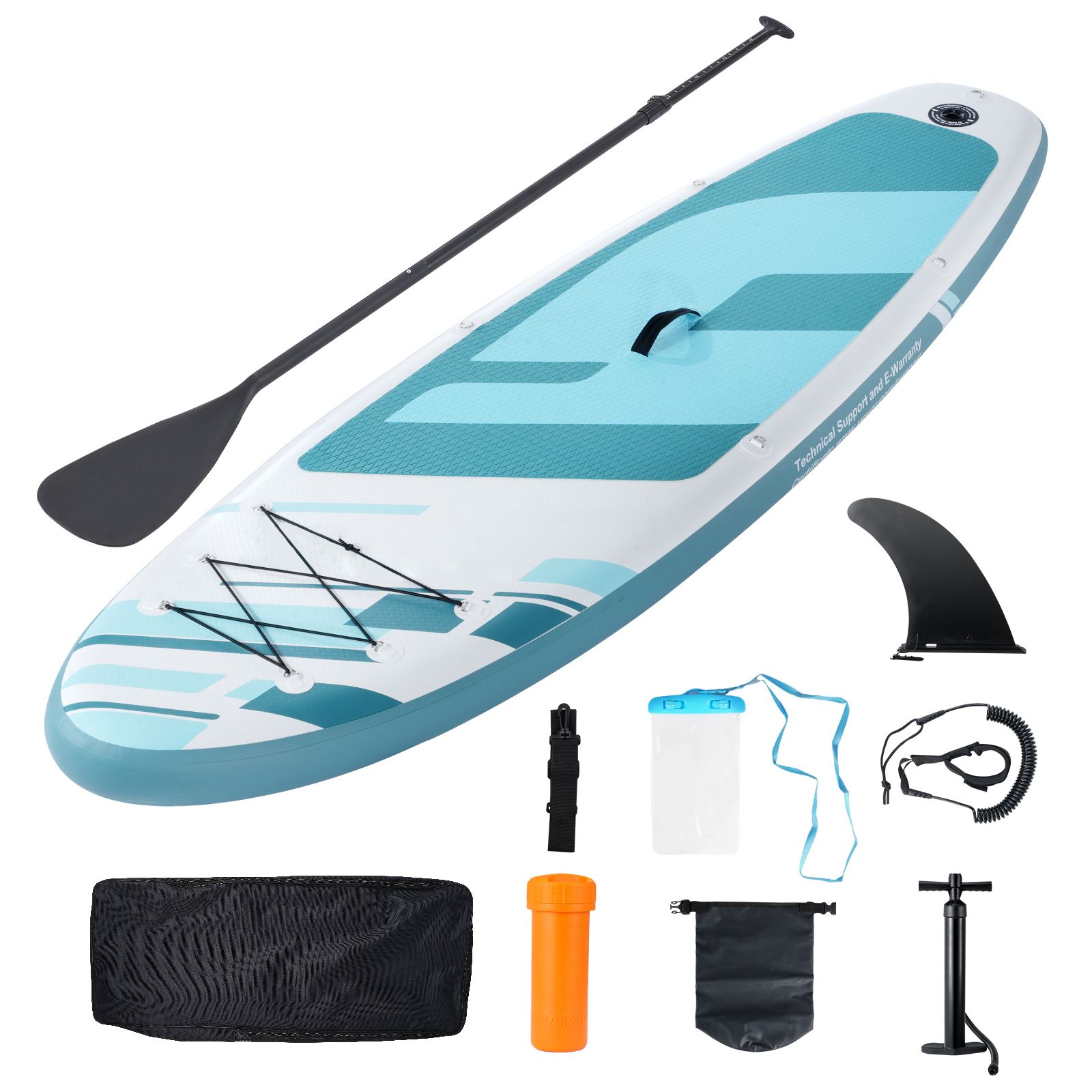 Inflatable Stand Up Paddle Board, 152 mm Wide SUP Paddleboard, with Board Accessories, Pump, Paddle, Fin, Phone Bag, Backpack, Ankle Leash, Repair Kit