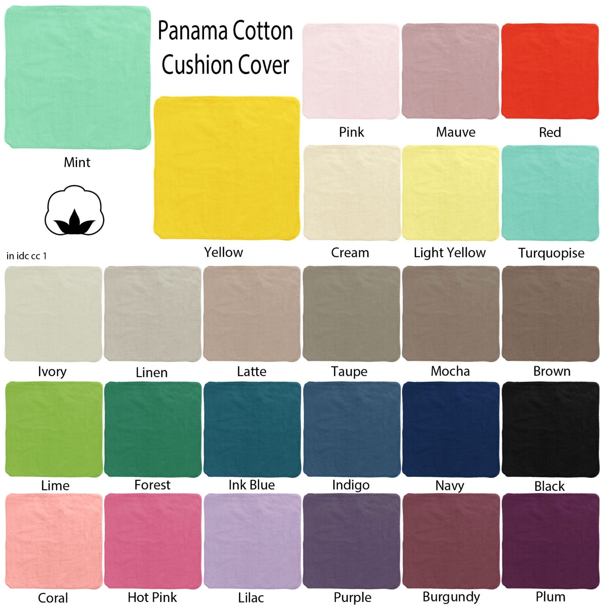IDC Homewares Panama 100% Cotton Cushion Cover Linen — image 2