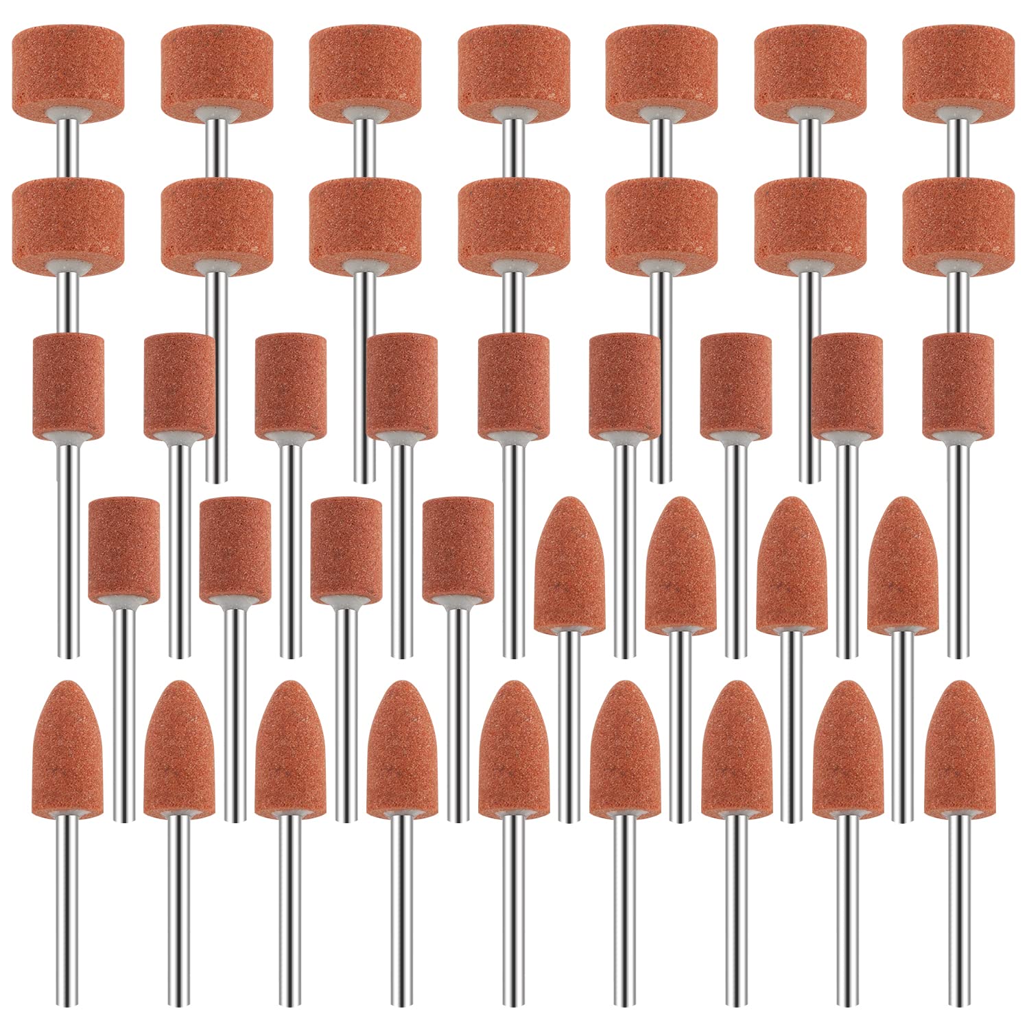 Sanding Bits for Dremel Rotary Tool, Grinding Stone Sanding Drill Bits with 1/8" Shank, Aluminium Oxide Tough Enough to Metal Rust