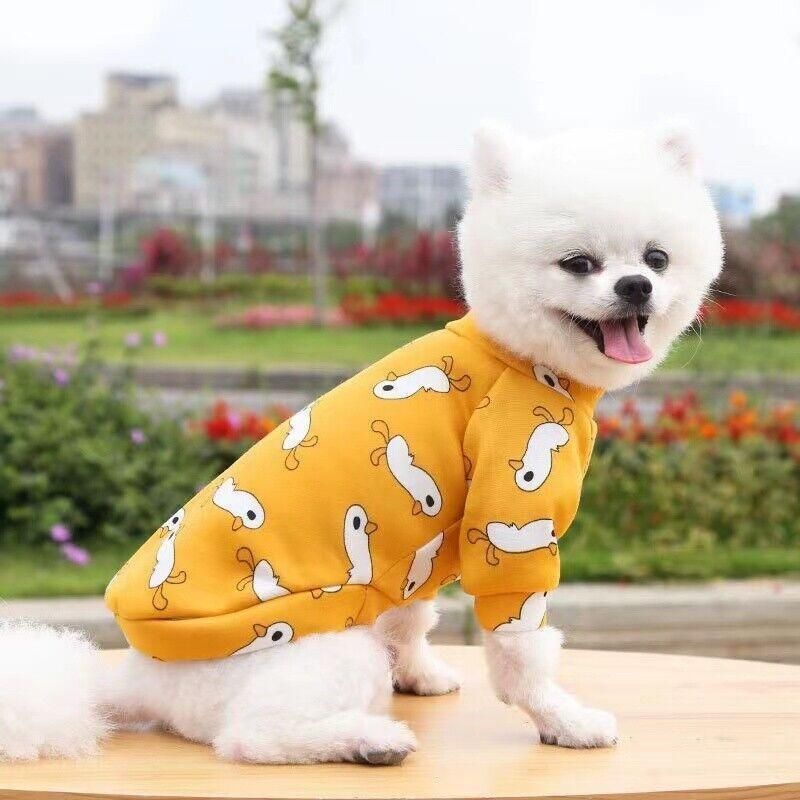 L Size Cute Pet Dog Warm Jumper Sweater Clothes Puppy Cat Knitwear Knitted Coats Winter - Yellow Giraffe โ image 6