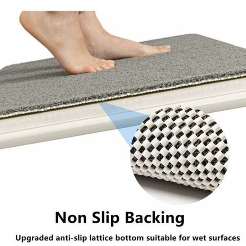 Shower Mat For Indoor Shower, Non-Slip Loofah Bath Mat, Anti-Mold, Anti-Bacterial, Soft Pvc Bath Mat For Bathroom, Wet — image 2