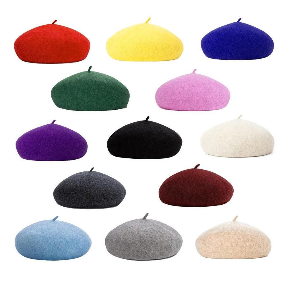 Women Ladies Beanie Wool French Beret Newsboy Hat Cap Winter Warm Hats Girls - Beige โ image 3