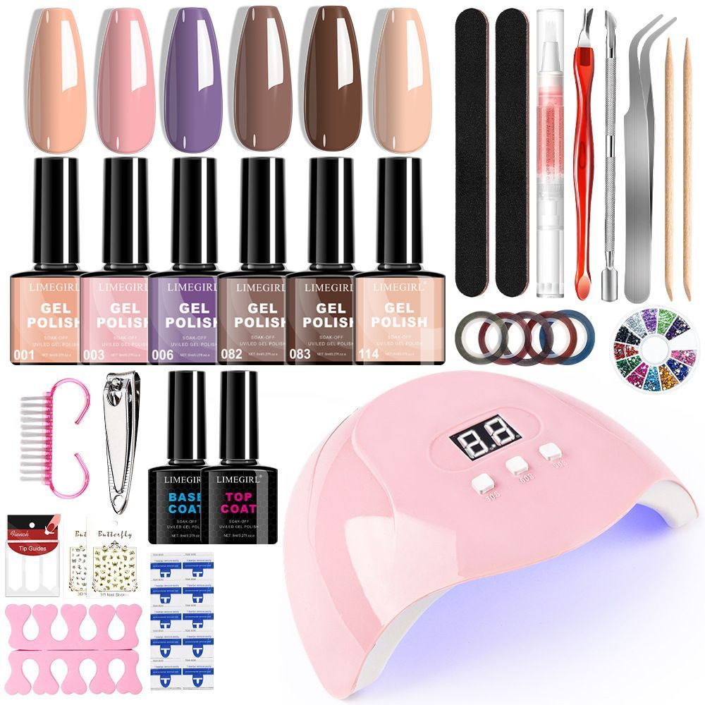 Nail Art Kit Gel Lamp Nail Grinder Nail Polishes Nail Art Tools Nail - Multi - Size ZH782-1 โ image 5