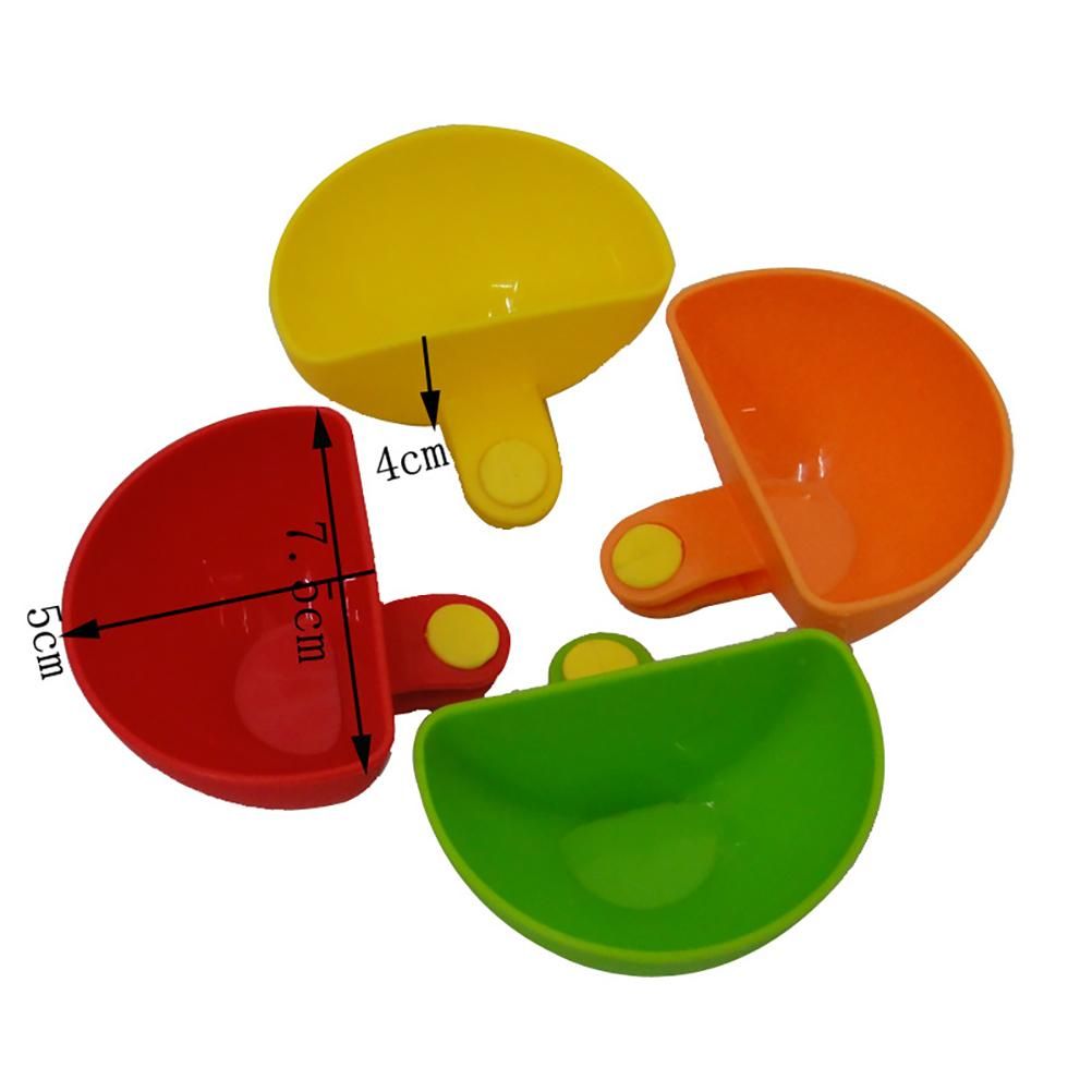 4PCS Multi Color Dipping Sauce Dish Bowls Serving Bowls Spice Container for Salt Ketchup Sugar Vinegar โ image 2