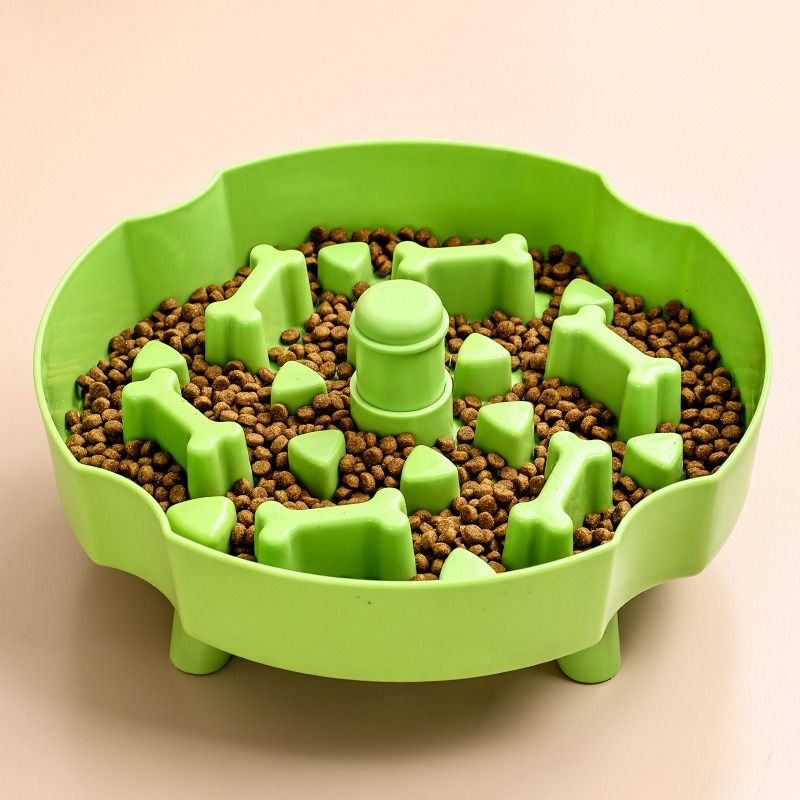 Detachable Rotating Slow-Feeding Pet Bowl, Non-Slip and Choke-Proof Feeding Bowl - Blue — image 4