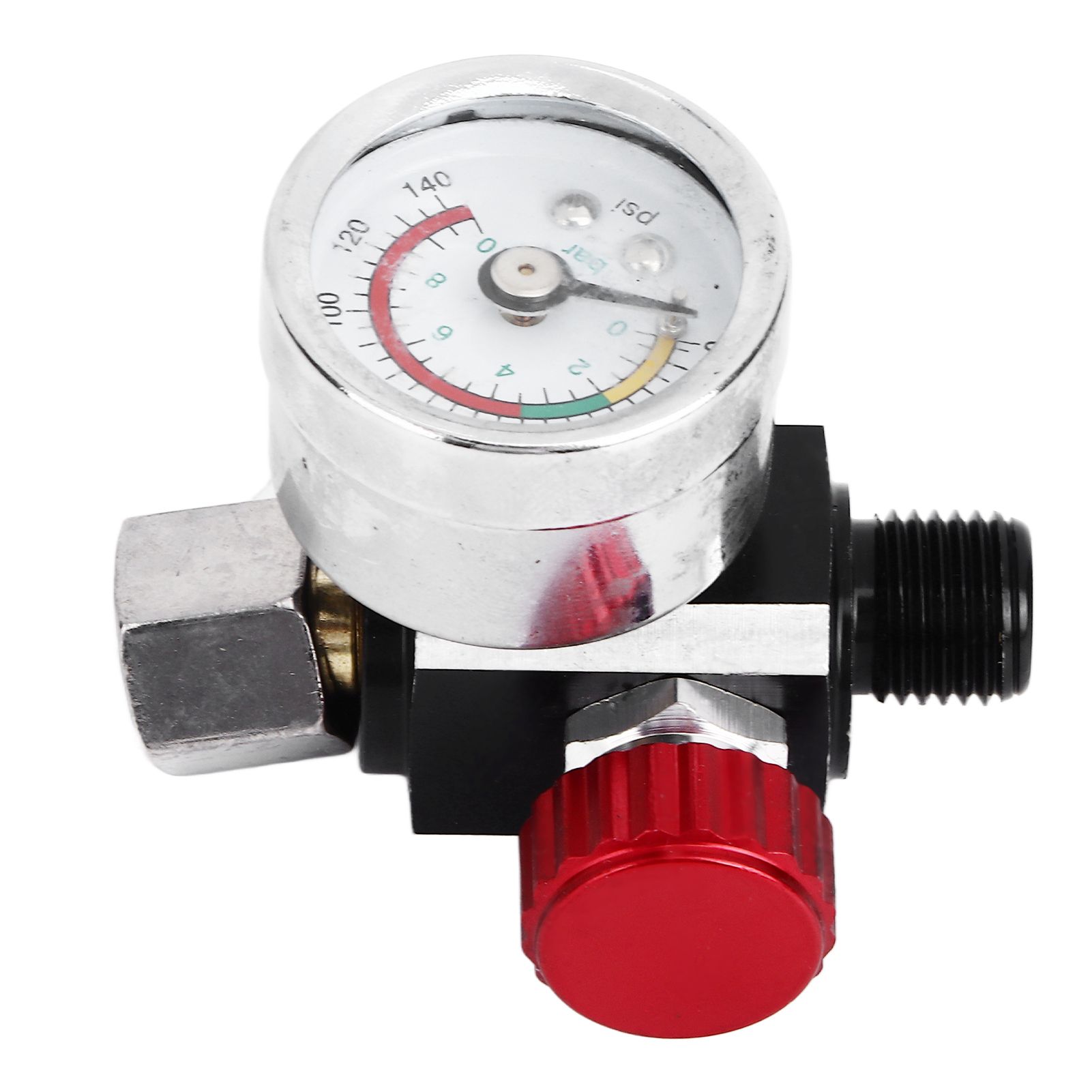 G1/4 140psi Air Pressure Regulator Spray Paint Air Pressure Regulator Airbrush Adjusting Valve — image 6