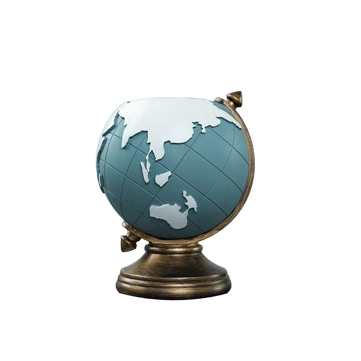 Globe Pen Holder Ornament Desktop Organizer Room Decoration Office Storage Stand โ image 2