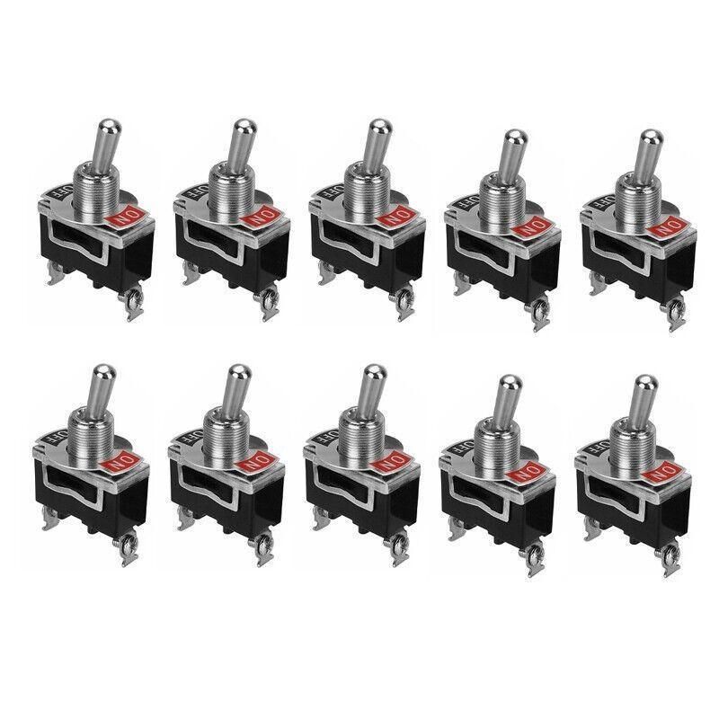 10PCS 12V Waterproof Toggle Switch SPST On Off for Car Dash Control Panel — image 2