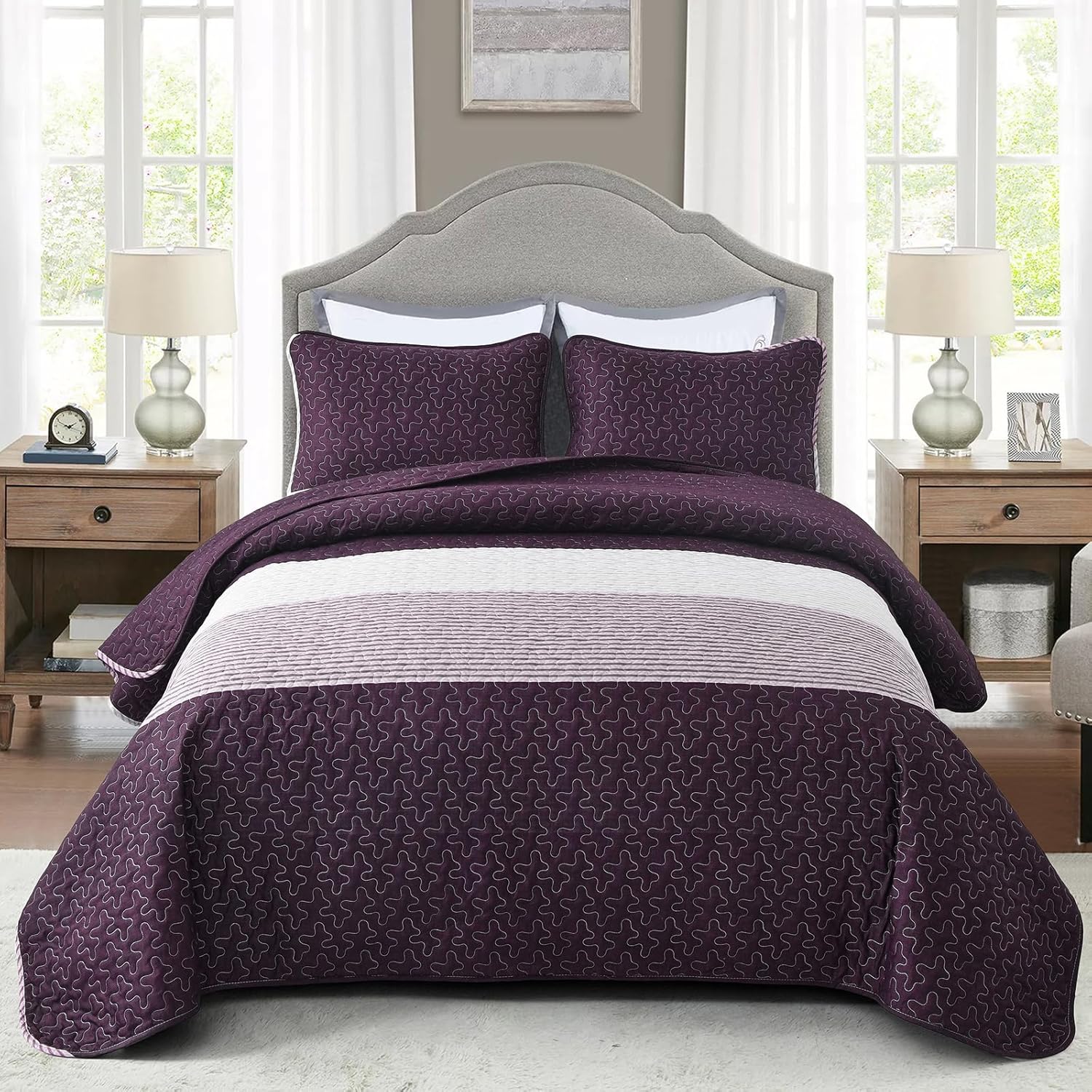 Radiant Quilted coverlet and pillowcovers set: Brighten Any Room - Queen size — image 2