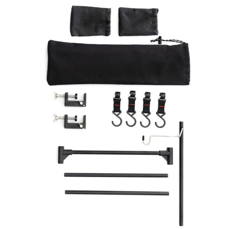 Outdoor Camping Hanging Rack Desktop Shelf Table Side Storage Camping Organizer — image 2