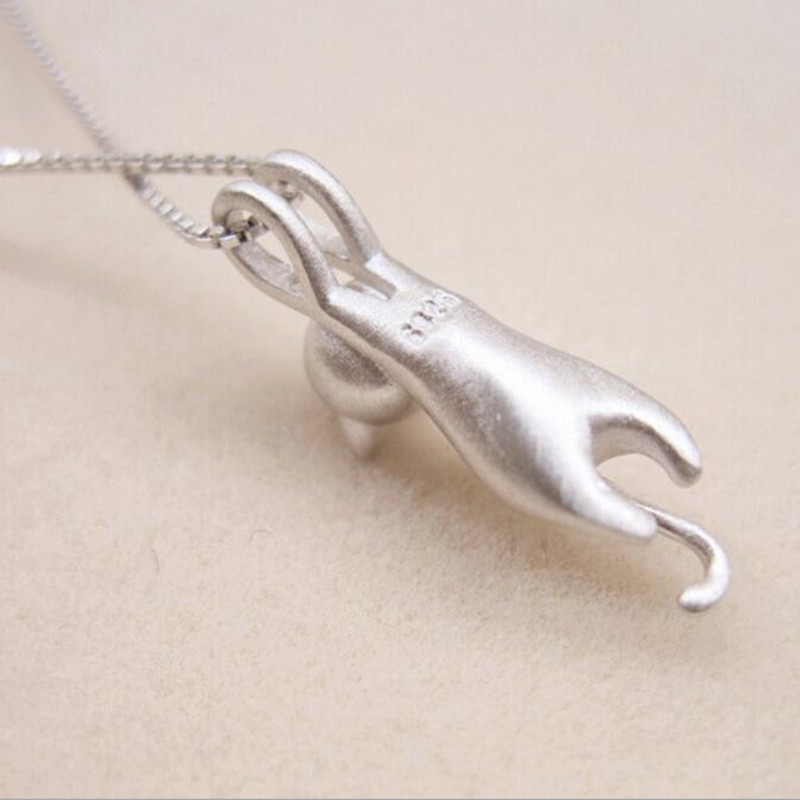 Cat Necklace Sterling Silver Jewelry for Women and Girls โ image 3