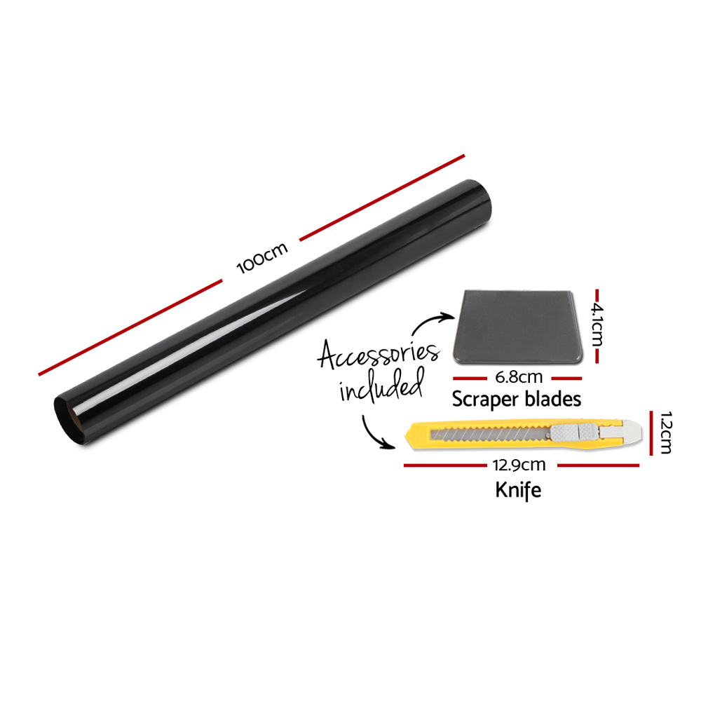 Giantz Window Tint Film Black Roll 35% VLT Home House 100cm X 30m Tinting Tools โ image 2