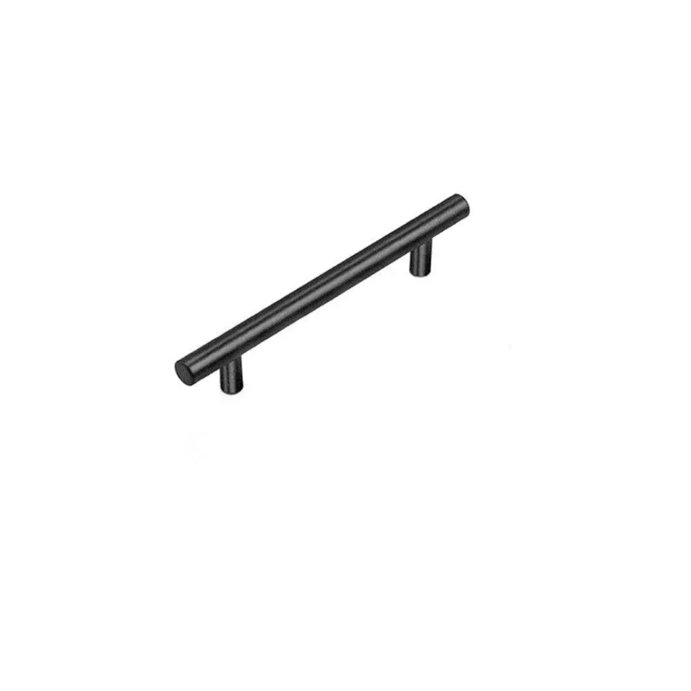 5PCS Black Kitchen Cabinet Door Handles Stainless Steel Door Drawer Pull T Bar - 100mm/64mm β image 4