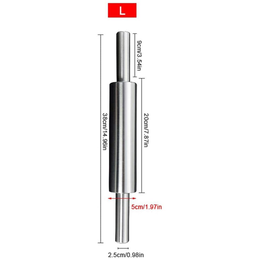 Stainless Steel Rolling Pin Non Stick Rolling Pin for Baking Dough Pizza Pie Baking Making Tool Kitchen Accessories โ image 2