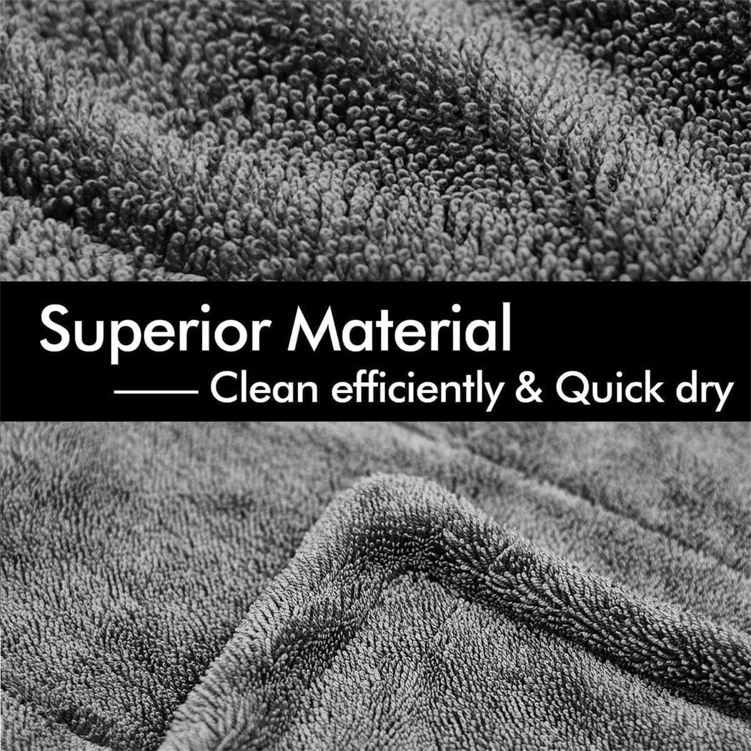 Shiny Wipes Cleaning Cloths for Shower, Bath XXL Drying Towel, Streak Free & Ultra Absorbent Microfiber Towels, Escape The Bathroom Cars Limescale Struggle — image 6