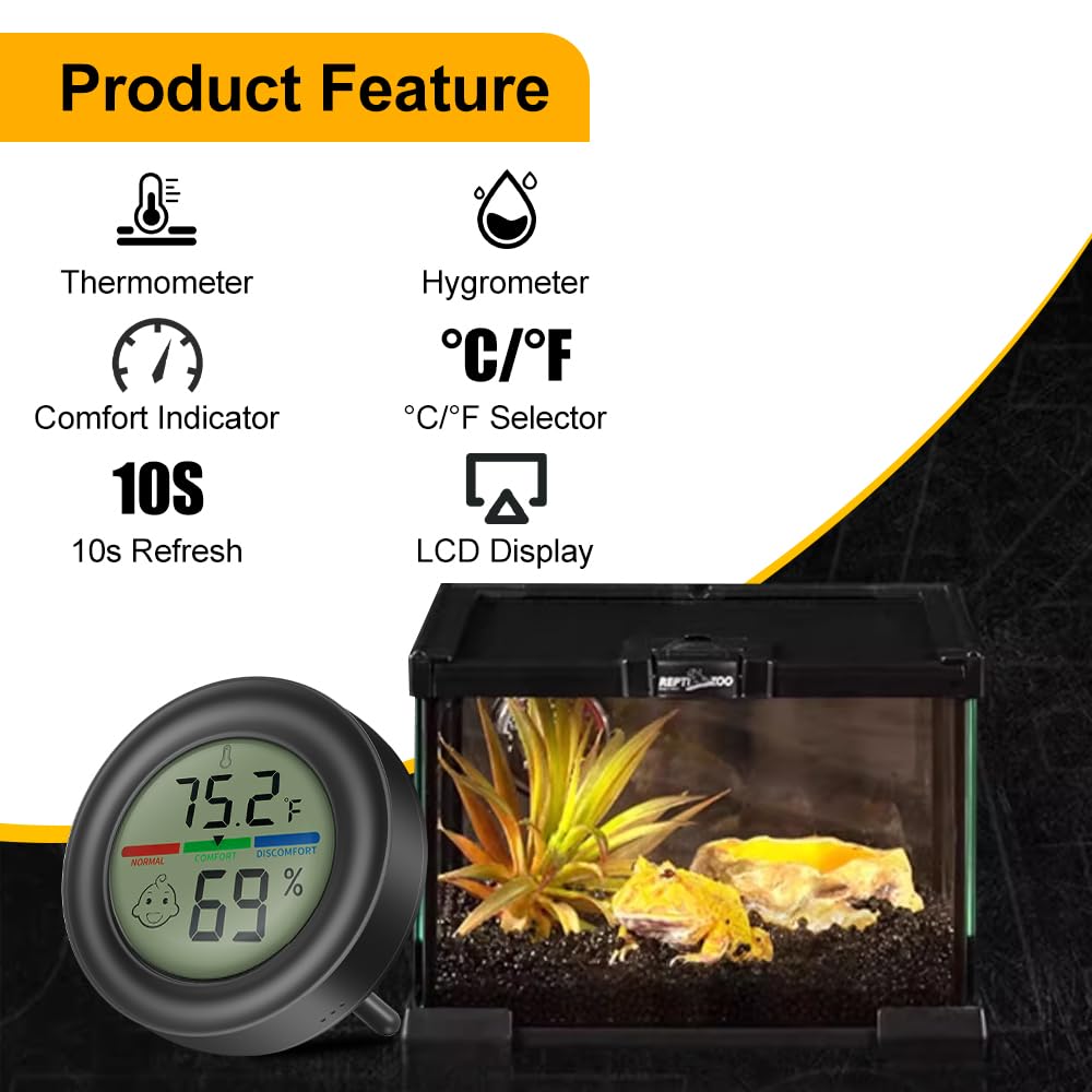 Digital Hygrometer Indoor Thermometer Humidity Meter Room Temperature Hydrometer Monitor Gauge for 3D Printer, Home, Office, Greenhouse, Incubators โ image 3