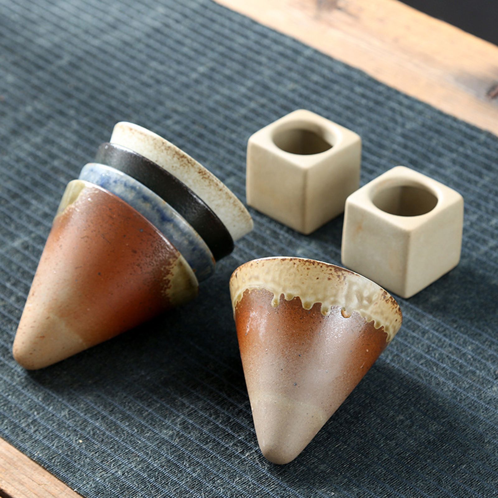 200mL Japanese Pottery Mug Coffee Mug Latte Cup with Base Ceramic Mug — image 3