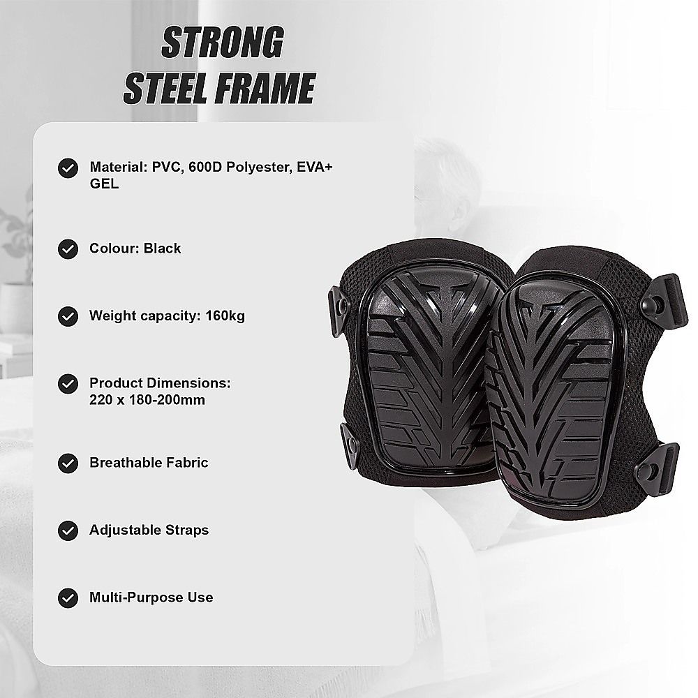 Heavy Duty Work Knee Pads – Construction Safety Pads with Soft Foam & Gel Cushion for All-Day Comfort — image 5