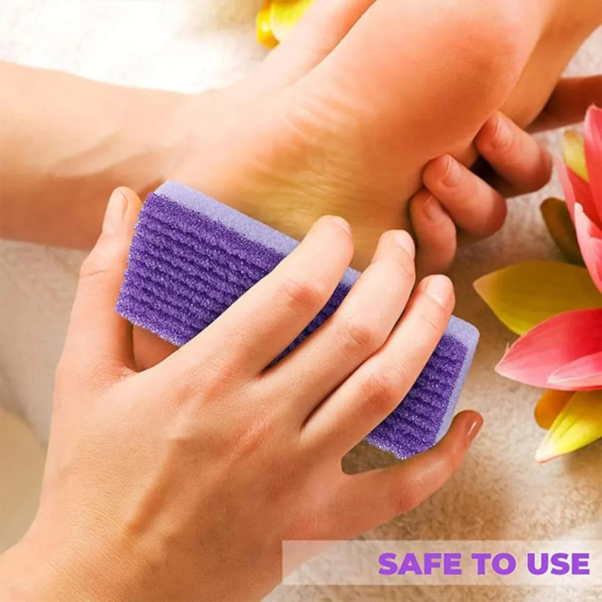 4X Pumice Foot Stone File Exfoliate Rasp Dead Skin Scrub Pedicure Remove Sands โ image 4