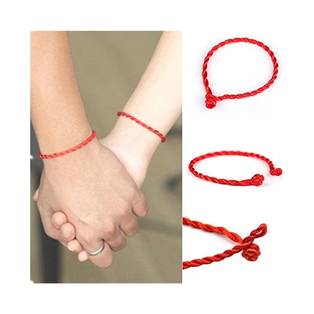 10 Pcs Red Bracelet Protection Good Luck Red Cord Bracelet Red String of Fate Bracelet Adjustable Knot Kabbalah Rope Bracelet โ image 5