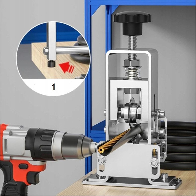 Manual & Electric Wire Stripping Machine Cable Cutter Copper Peeling Stripper AU — image 5