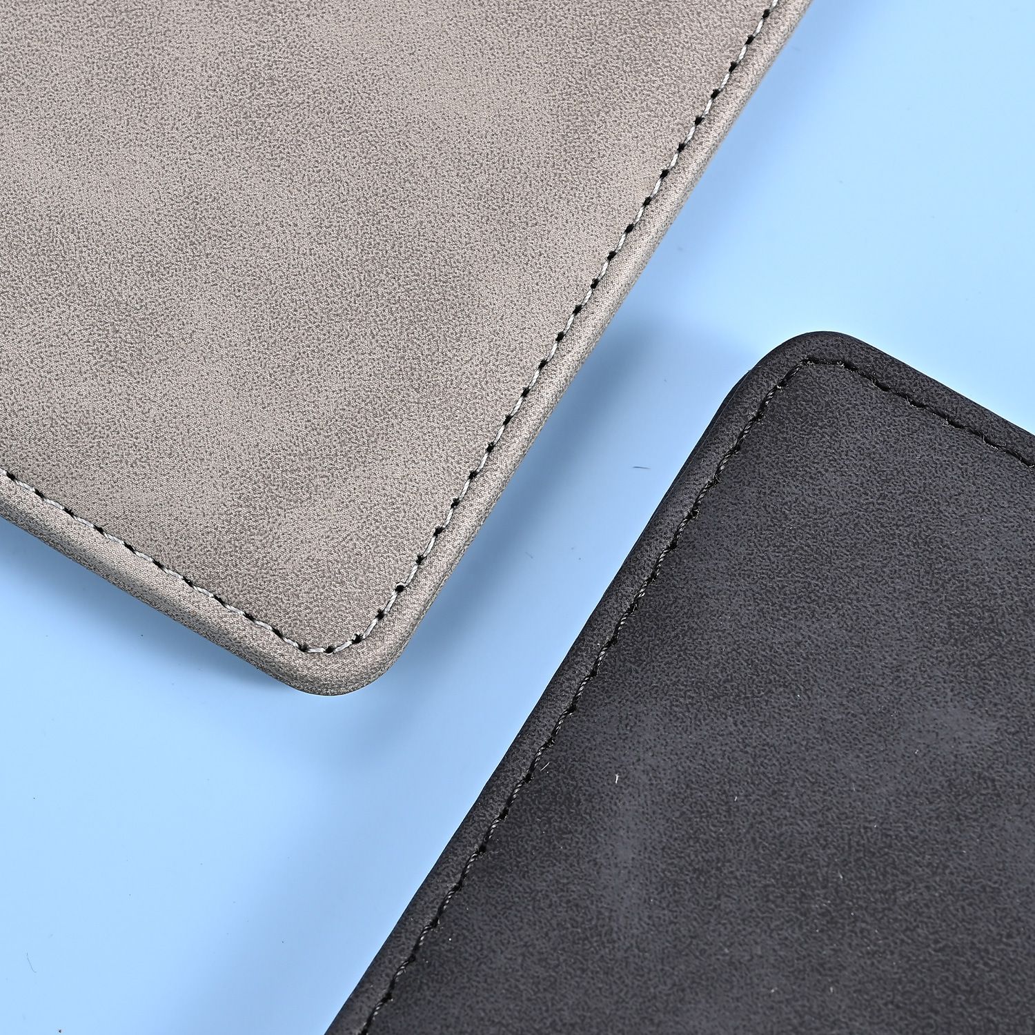 3 Pcs Premium PU Leather Car Registration and Insurance Holder - Slim Auto Document Organizer, Driver's License Wallet and Travel Passport Folder - Gray โ image 6