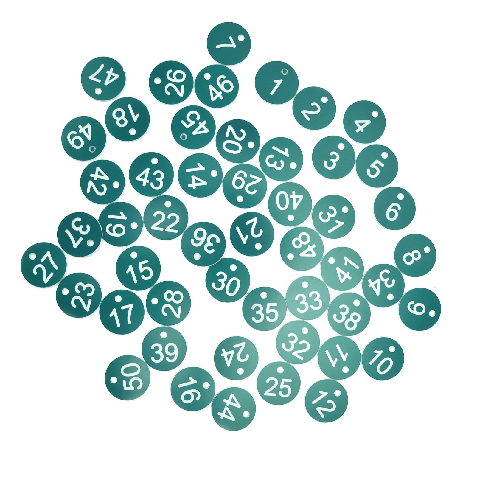50PCS Numbered Label Numbered Tag for Farm Livestock Beekeeping Husbandry Breeding Supplies1-50 Green — image 2