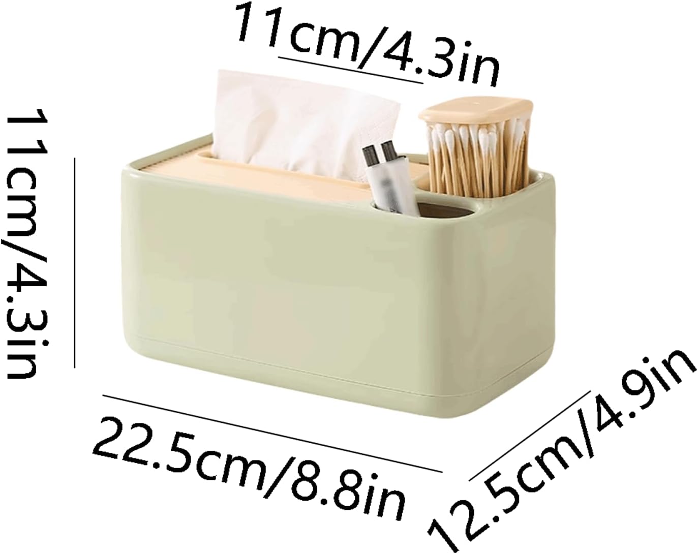 2 Pack Desk Organizer with Compartments for Pens and Toothpicks - Office Supply Storage Solution β image 2