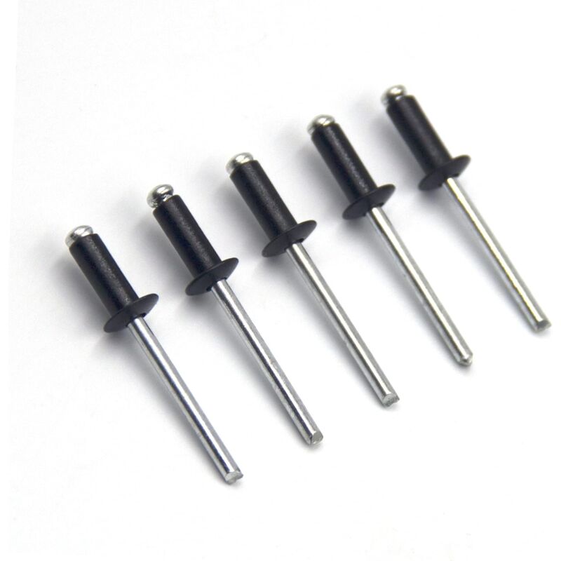 100 pcs 4.8 X 12Mm Aluminum Blind Rivets, Open End Rivets, Pop Rivets, Pack Of 100 (Black) โ image 3