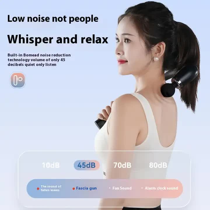 Silver Electric Elbow Fascia Gun for Body/Head Relief Portable Silent Body Fatigue Reliever Hot Selling Massager โ image 4