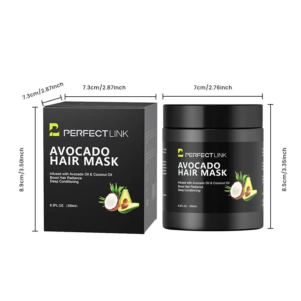 250ml Avocado & Coconut Oil Nourishing Hair Mask: Deeply moisturizing and nourishing, radiating natural radiance, smooth and non-frizzy — image 6