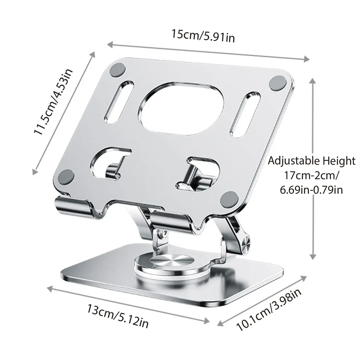 Mobile Phone Tablet Stand 360 Degree Rotating Holder Adjustable Desk Bracket — image 3