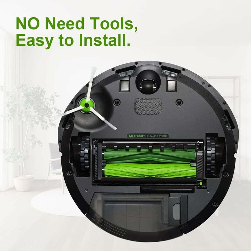 Package Multi-Surface Rubber Brushes Vacuum Cleaner Accessories for iRobot Roomba E5 E6 i7 plus i8 i8+ i6 i6+ i4 and Other Vacuum Cleaner Series — image 3