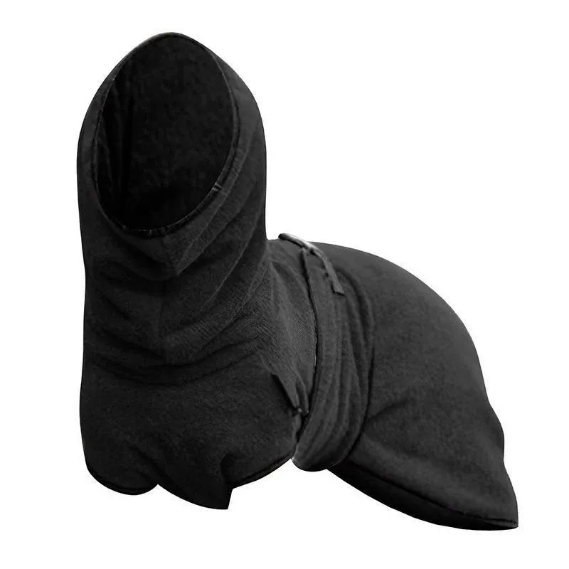 Dog Puppy Hoodies Jacket Solid Coat Pet Winter Soft Warm Clothes S-5XL Black - 4XL