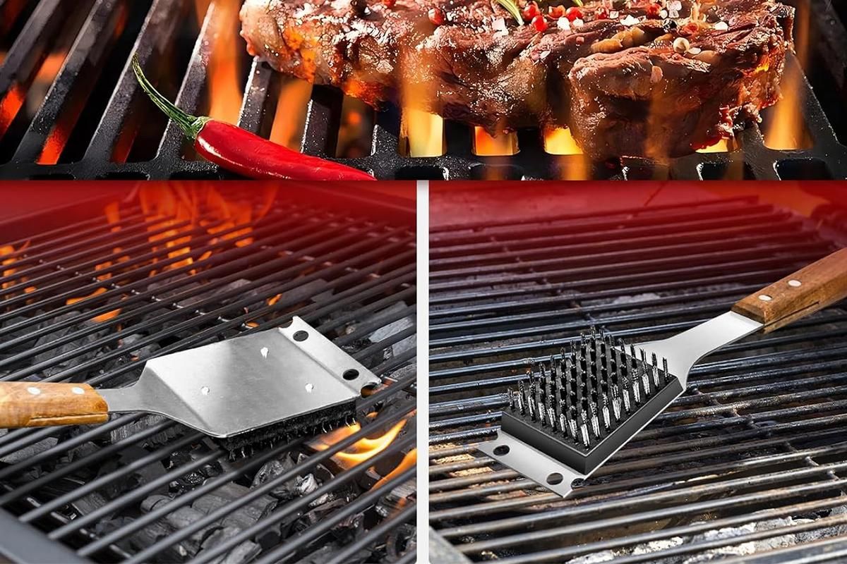 Grill Brush and Scraper for Barbecue Grill Brush for Outdoor Grill — image 4