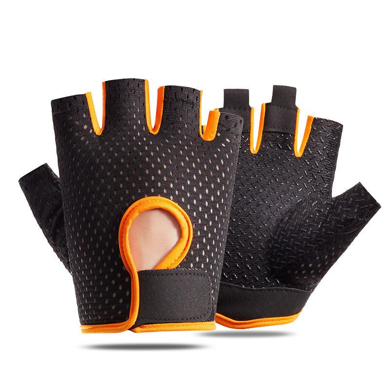T-BAGWELL Cycling Gloves Half Finger Anti-slip Section B half blue โ image 3