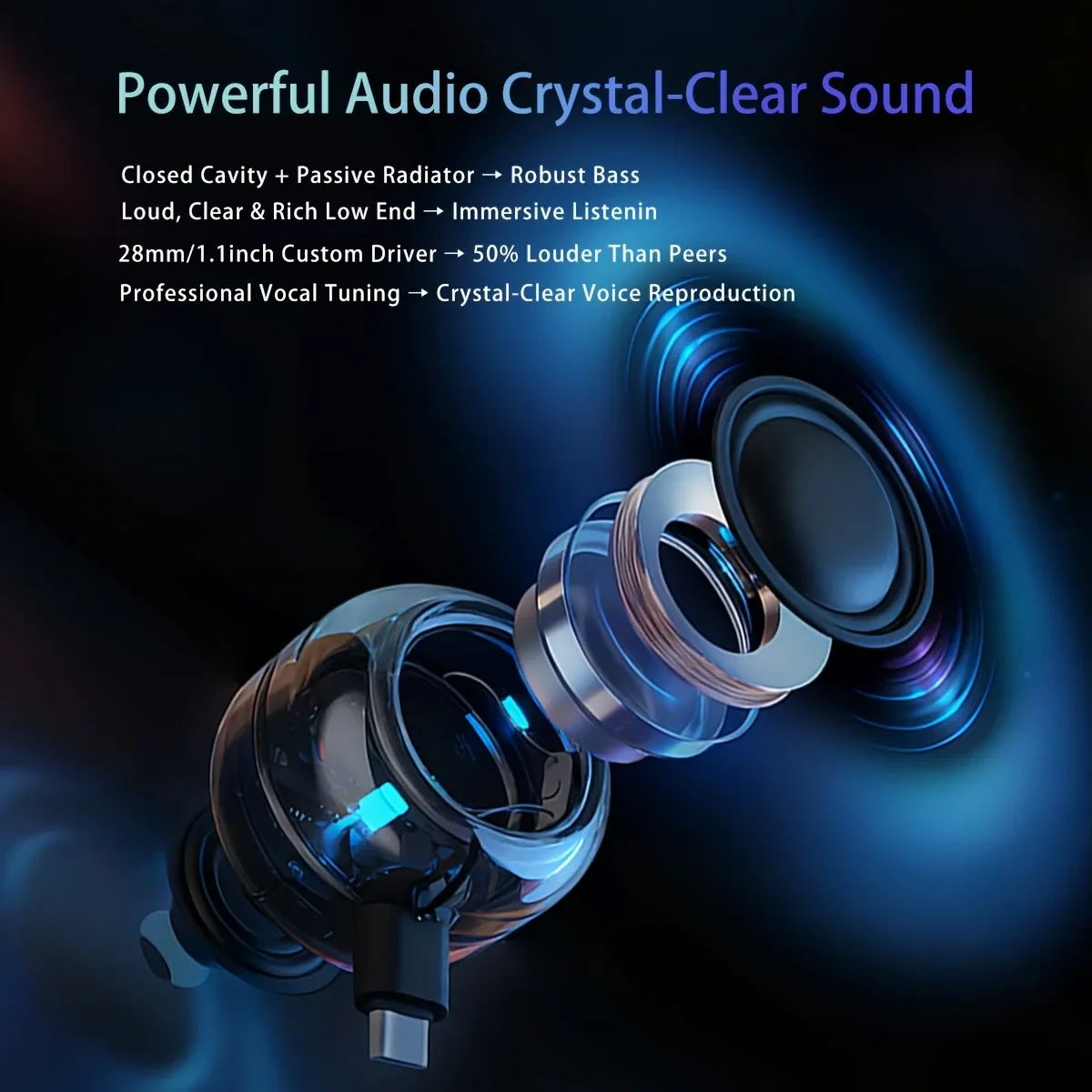 Cyberpunk Mini Type-C Speaker & Microphone โ Plug & Play, No Charging Needed, the Eye of Sound in Your Pocket โ image 5
