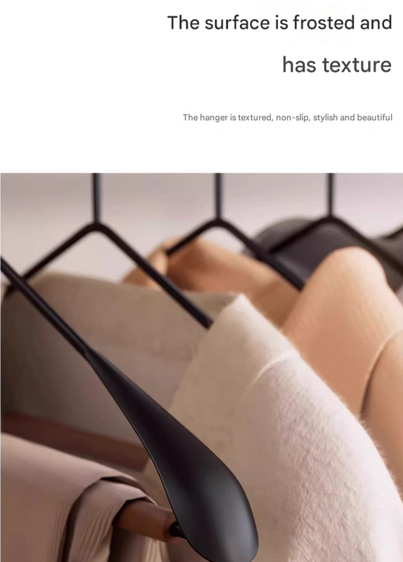 Premium Solid Wood Clothes Hangers Set of 6 - Wide Shoulder Non-Slip Suit Hangers — image 5