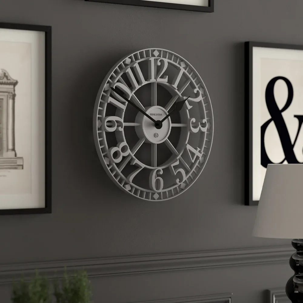 Newgate Warehouse Wall Clock-Clockwork Grey — image 4