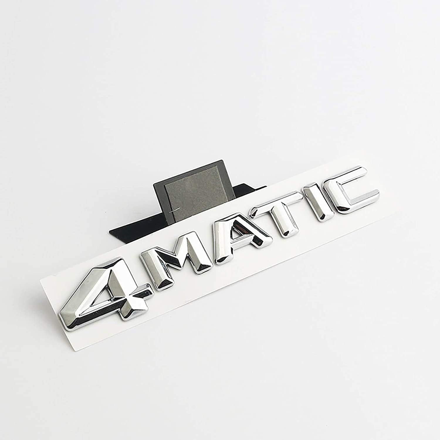 1pcs 3D Car 4MATIC Logo ABS Letter Emblem Decal for Car Side Fender Rear Trunk Emblem Badge Chrome Decal Sticker (4-MAT) — image 2